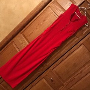 Athleta henley maxi dress